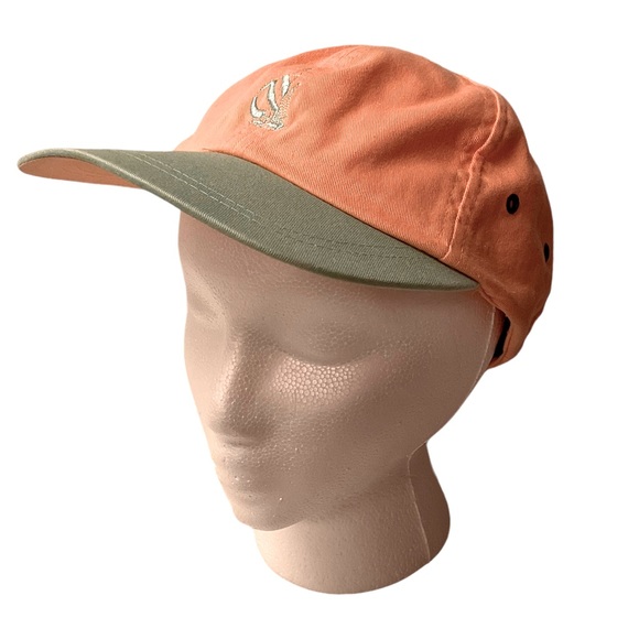 NAUTICA Cotton Hat Cap Adjustable Peach Light Green - Picture 1 of 7
